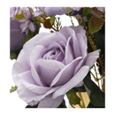 Faux Light Purple Rose/Blueberry Flower Stem