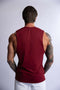 MEN'S CREW COTTON TANK BURGANDY