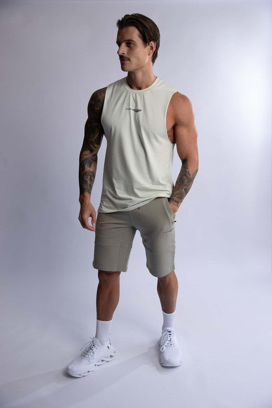 MEN'S CREW COTTON TANK MINT