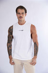 MEN'S CREW COTTON TANK WHITE