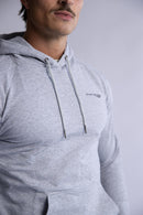 SLIM FIT TERRY HOODIE GREY