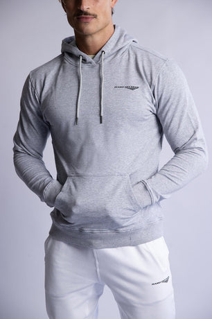 SLIM FIT TERRY HOODIE GREY