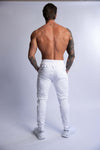 SLIM FIT TERRY JOGGERS WHITE