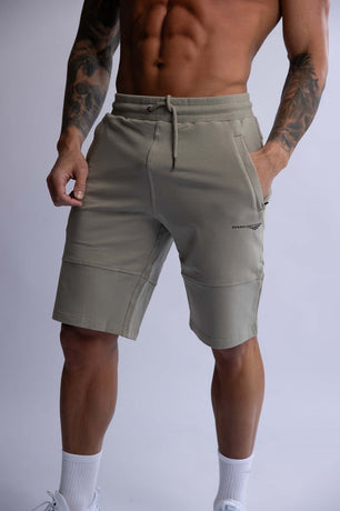 SLIM FIT TERRY SHORTS SAGE