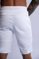 SLIM FIT TERRY SHORTS WHITE