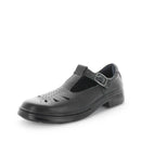 WILDE SCHOOL Girl's JESSE School Black Smooth Shoe 11US