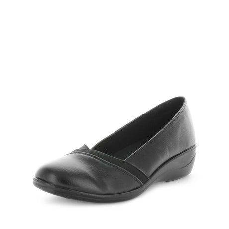 AEROCUSHION Women's MARLISE Wedges Black Shoe 6US