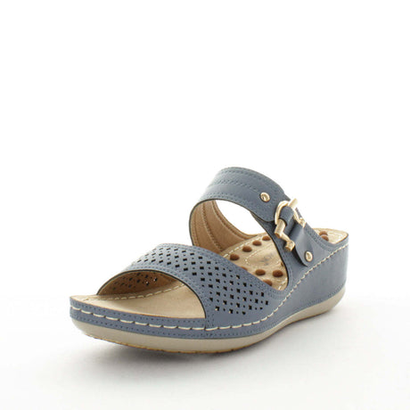 AEROCUSHION Women's MODIE Sandals Blue Shoe 41EU