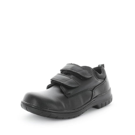 WILDE SCHOOL Girl's JACEN School Black Smooth Shoe 2US