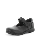 WILDE SCHOOL Girl's JAMESON School Black Smooth Shoe 4US