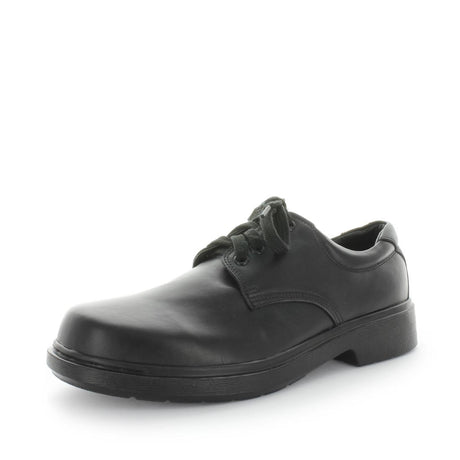 WILDE SCHOOL Boy's JENKIN School Black Smooth Shoe 42EU