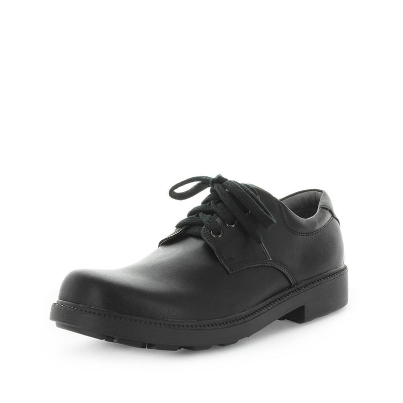 WILDE SCHOOL Boy's JOHNSON School Black Smooth Shoe 44EU