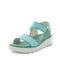 WILDE Women's SIPPY Sandals Green Shoe 36EU