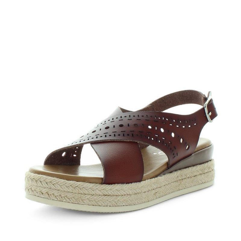 WILDE Women's SOLAF Sandals Chocolate Shoe 41EU