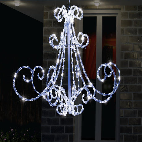 LED Acrylic Chandelier Flashing available in 2 colors - White