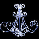 LED Acrylic Chandelier Flashing available in 2 colors - Multicolor