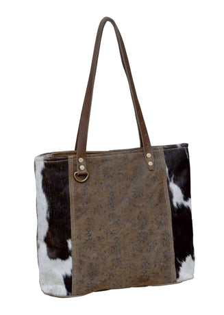 FLORAL COWHIDE BAG