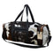 COWHIDE PATCH OVERNIGHT BAG