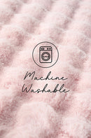 Bubble Washable Rug - Blush 140X70Cm