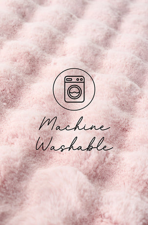 Bubble Washable Rug - Blush 140X70Cm