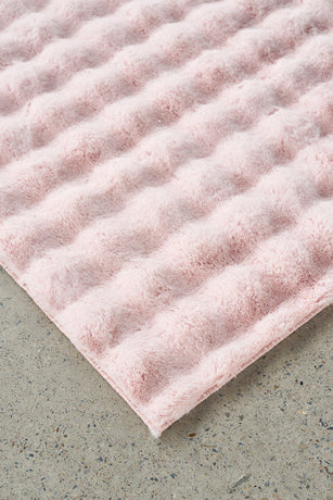 Bubble Washable Rug - Blush 140X70Cm