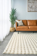 Bubble Washable Rug - Natural 140X70Cm