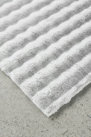 Bubble Washable Rug - Silver 140X70Cm