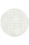 Bubble Washable Rug - White 100X100Cm