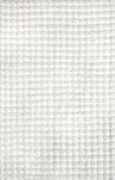 Bubble Washable Rug - White 160X100Cm