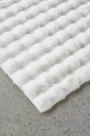 Bubble Washable Rug - White 160X100Cm