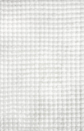 Bubble Washable Rug - White 220X150Cm