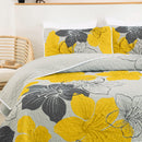 Delicate Quilted Coverlet and Pillowcases Set: Soft Touch for a Restful Night