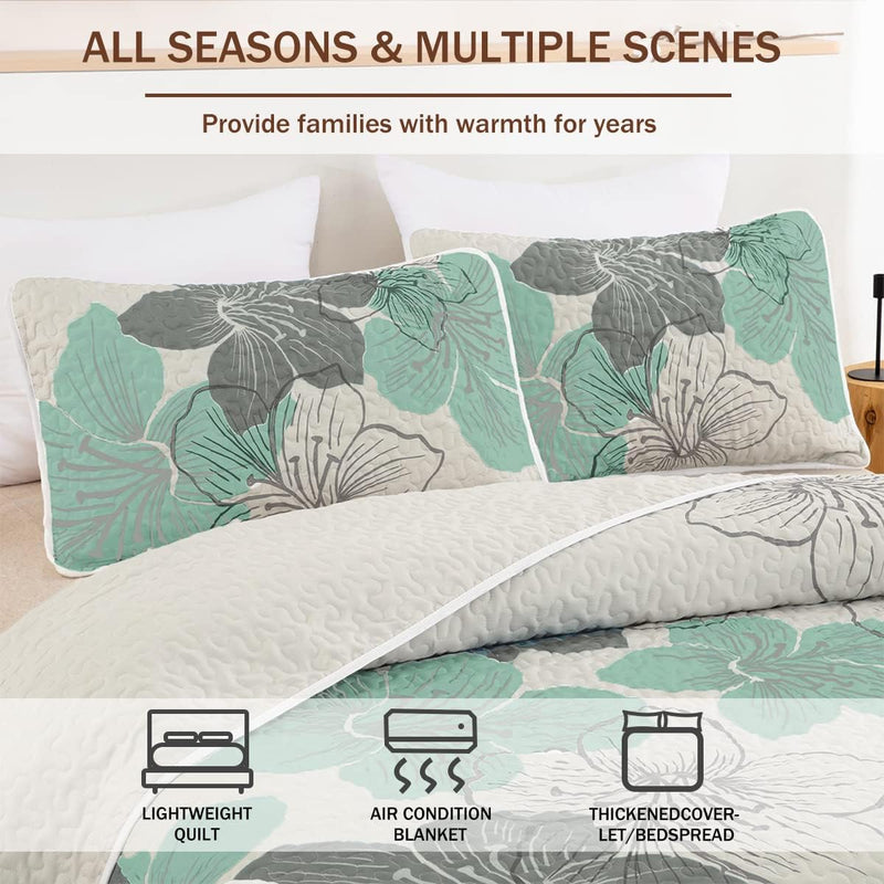 Radiant Quilted Coverlet and Pillowcases Set: Envelop Your Bed in Elegance