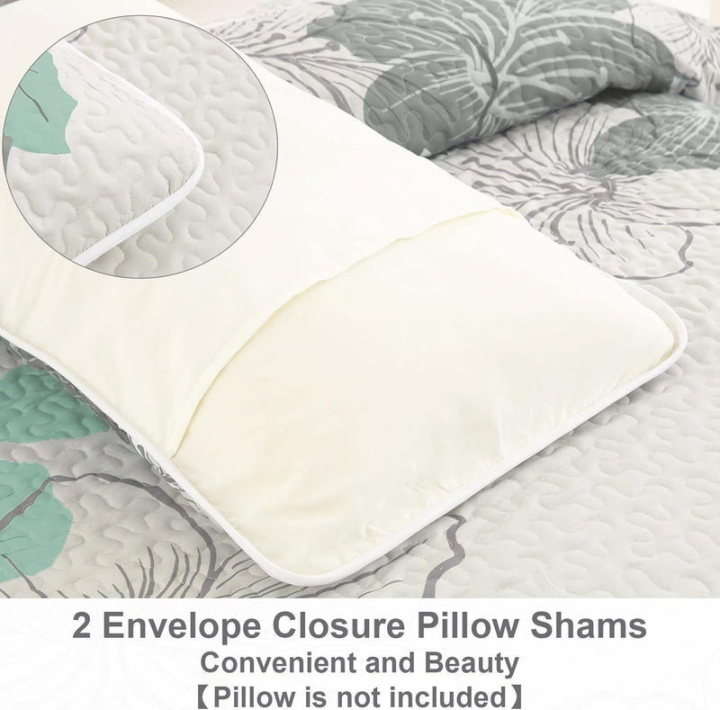 Radiant Quilted Coverlet and Pillowcases Set: Envelop Your Bed in Elegance