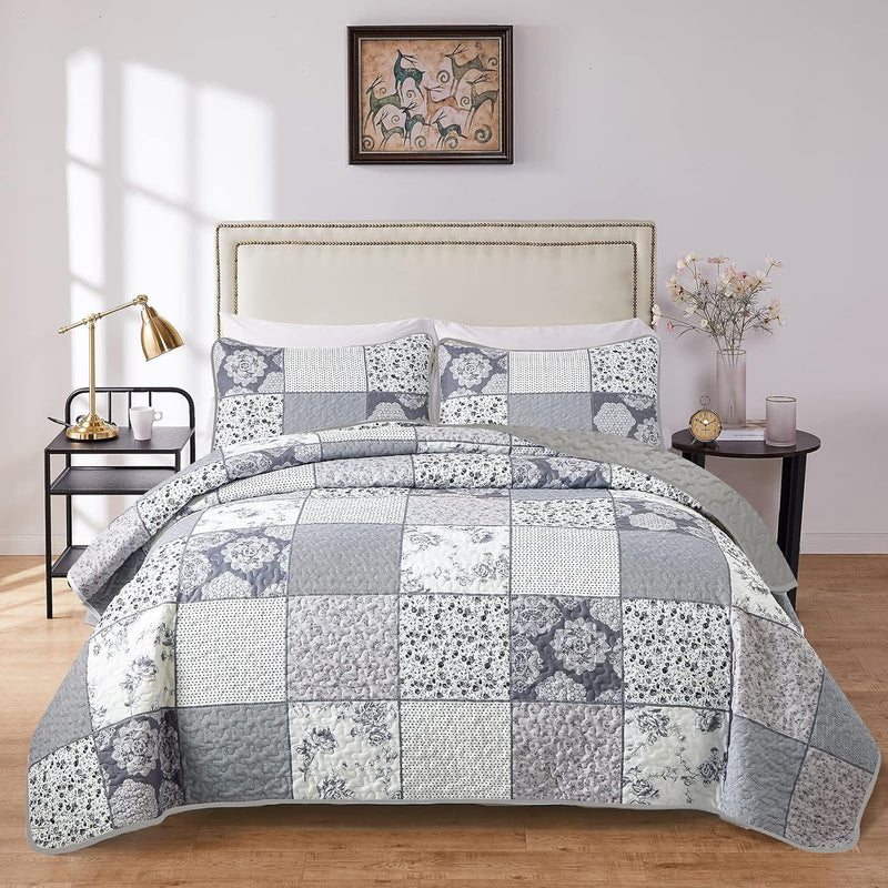 Nurturing Quilted Coverlet and Pillowcases Set: Perfect for Restful Sleep