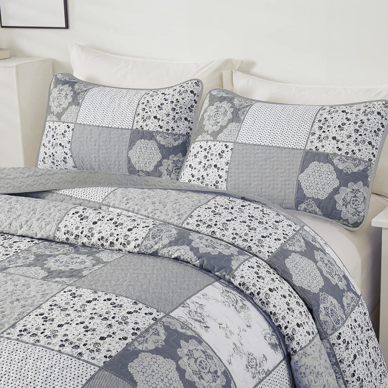 Nurturing Quilted Coverlet and Pillowcases Set: Perfect for Restful Sleep