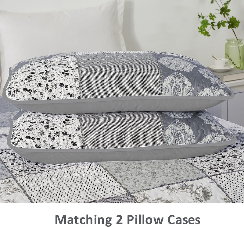 Nurturing Quilted Coverlet and Pillowcases Set: Perfect for Restful Sleep