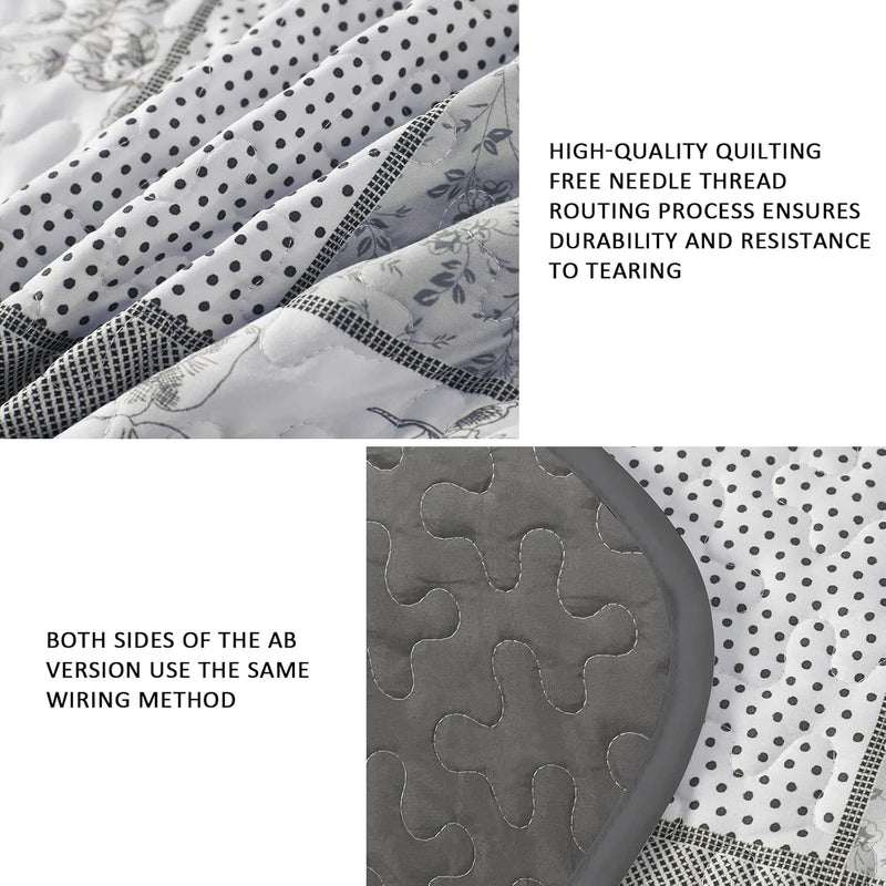 Nurturing Quilted Coverlet and Pillowcases Set: Perfect for Restful Sleep