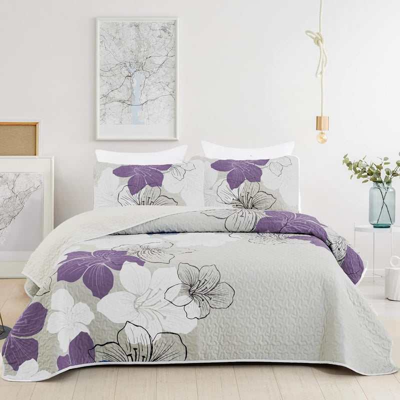 Serene Quilted bedspread and pillowcovers set: Enjoy Tranquil Comfort