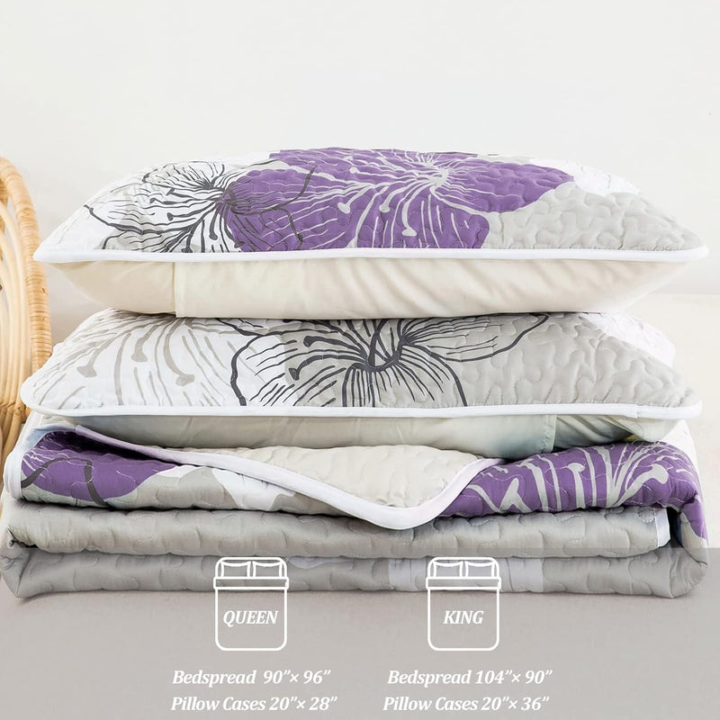 Serene Quilted bedspread and pillowcovers set: Enjoy Tranquil Comfort