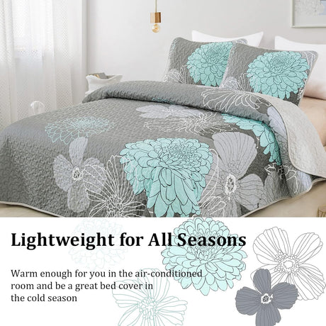 Opulent Quilted Coverlet and Pillowcases Set: The Ultimate in Bedroom Luxury