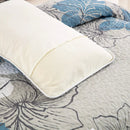 Intricate Quilted Coverlet and Pillowcases Set: Artistry in Every Stitch