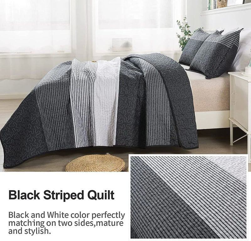 Detailed Quilted Bedspread and Pillowcases Set: A Signature of Quality and Style