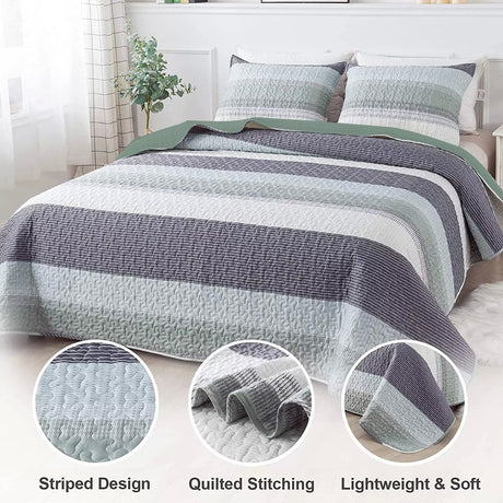 Ethereal Quilted Bedspread and Pillowcases Set: A Dreamy Addition to Your Home