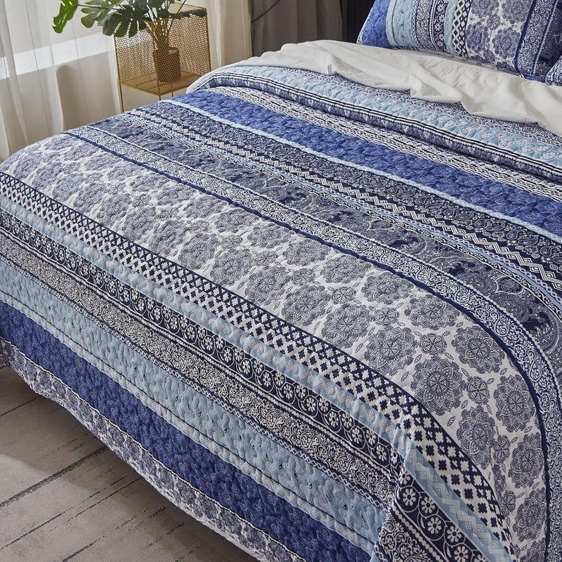 Sophisticated Quilted Coverlet and Pillowcases Set: A Timeless Addition