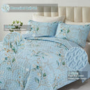 Heavenly Quilted coverlet and pillowcovers set: Cozy and Warm