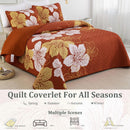 Toasty Quilted bedspread and pillowcovers set: Perfect for Cold Nights