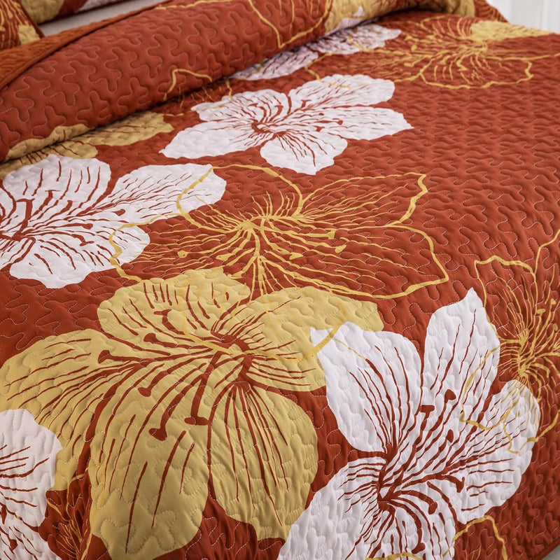 Toasty Quilted bedspread and pillowcovers set: Perfect for Cold Nights