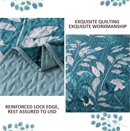 Decadent Quilted Coverlet and Pillowcases Set: Experience Supreme Comfort