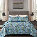 Richly Textured Quilted Coverlet and Pillowcases Set: Embrace the Comfort